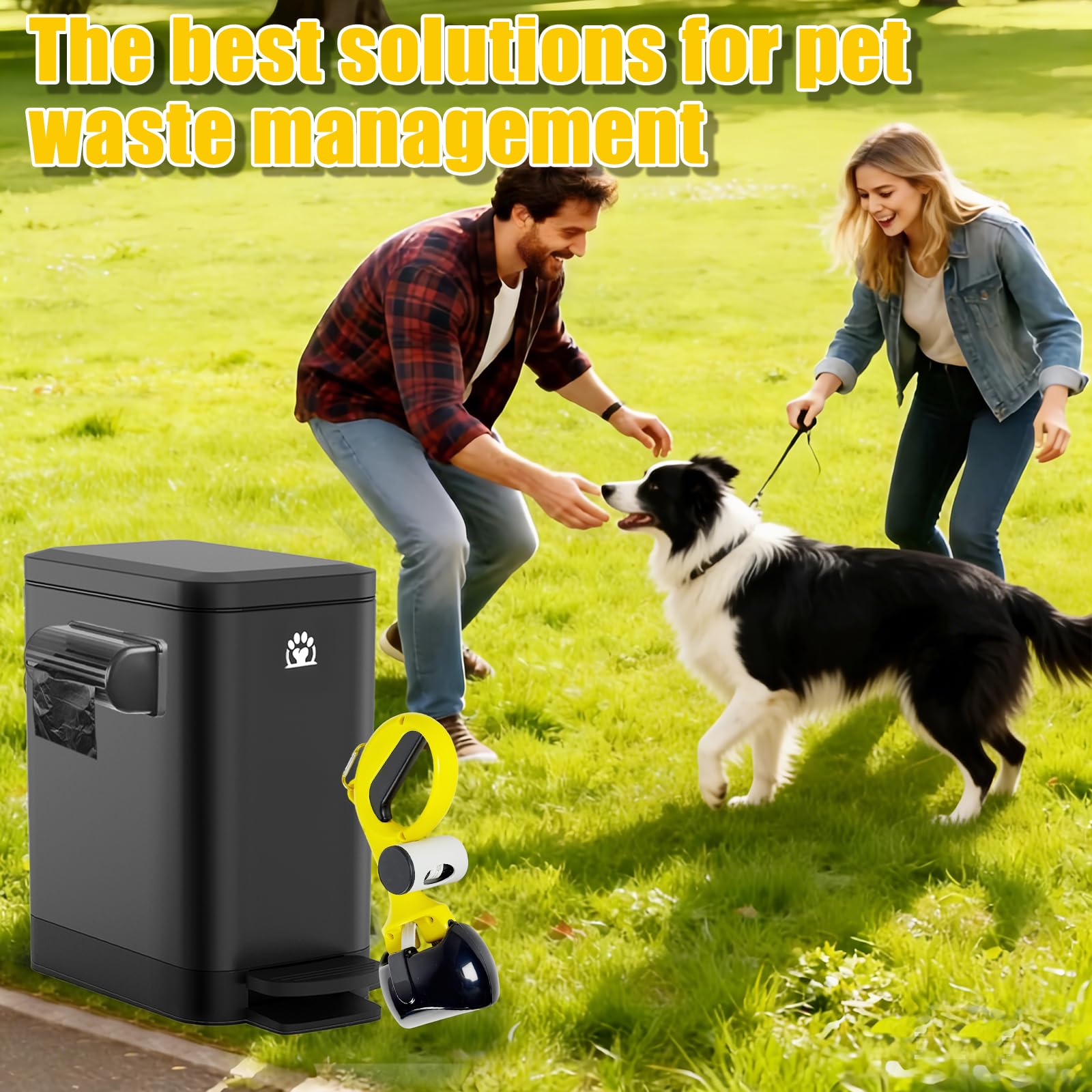 Dog Poop Trash Can - Outdoor & Odor Control -8 Dog Poop Trash Can - Outdoor & Odor Control -8