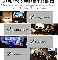 Vista 5 de Focusound - Paquete de 80 paneles de espuma acústica de 1 x 12 x 12 pulgadas, paneles de espuma de insonorización con cancelación de ruido, paneles