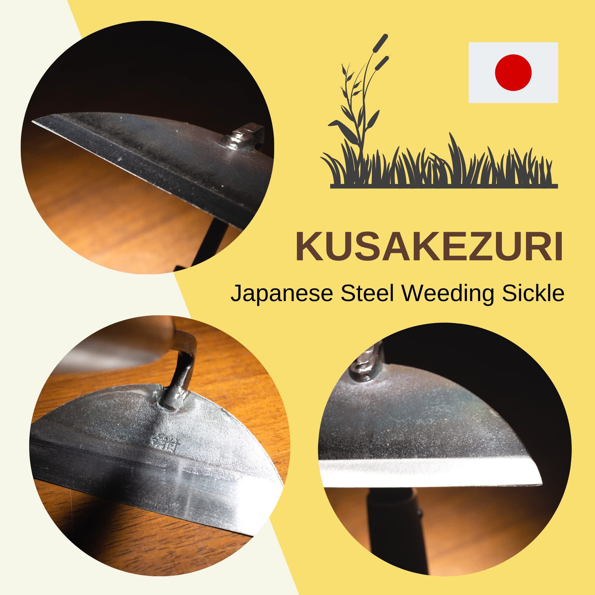 Herramienta de jardinería japonesa hecha en Japón, ambidiestro