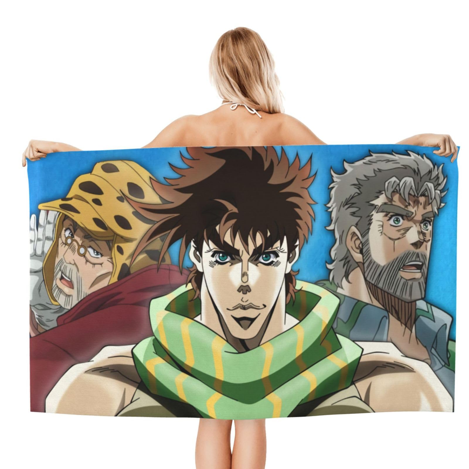 Amazon｜バスタオル ジョジョの奇妙な冒険 ジョセフ・ジョースター