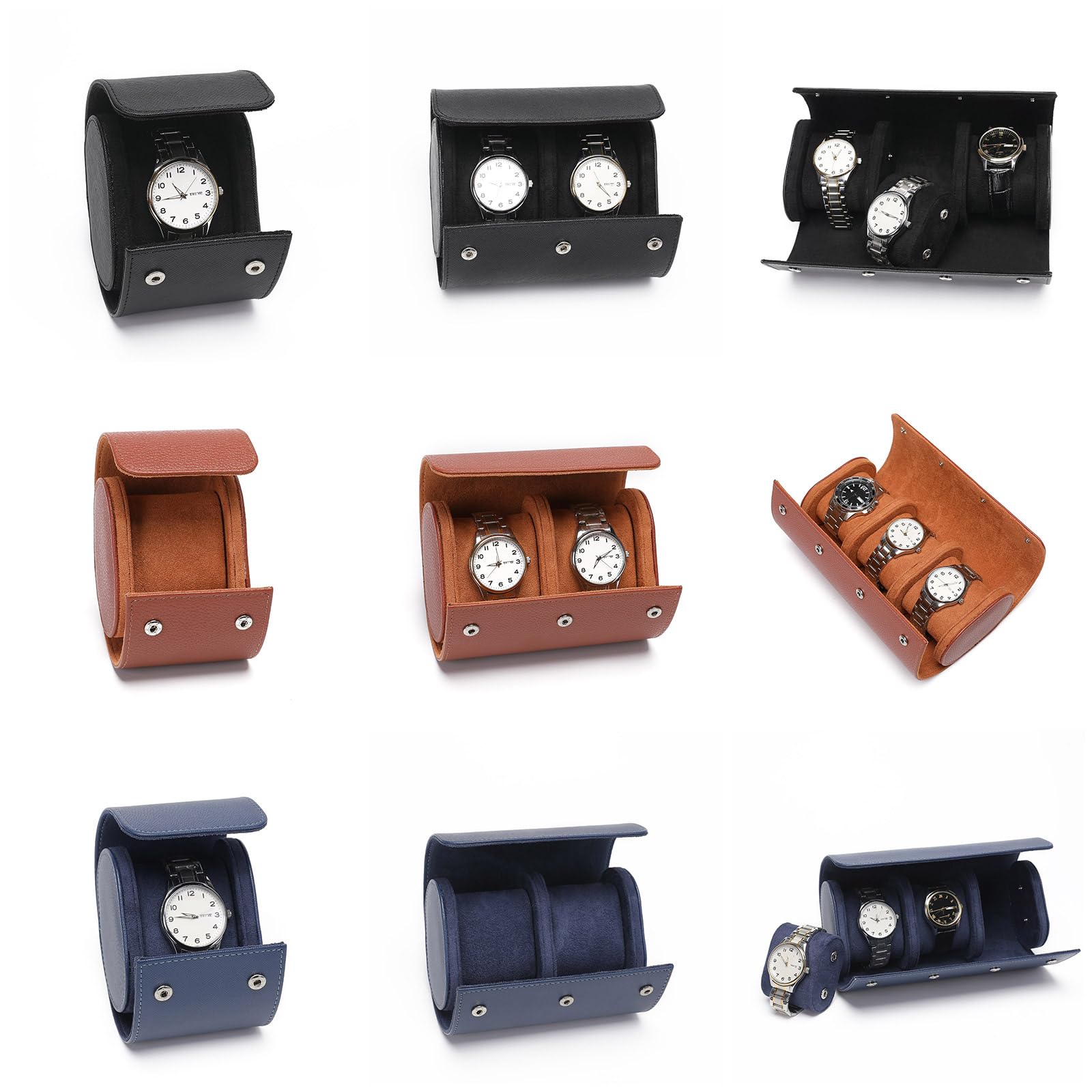 Uhr Box 1/2/3Slot Travel Watch Storage Box Watch Case Organisatoren Schmuckschatz Hülle Watch Roll Staubdichtes Handgelenk