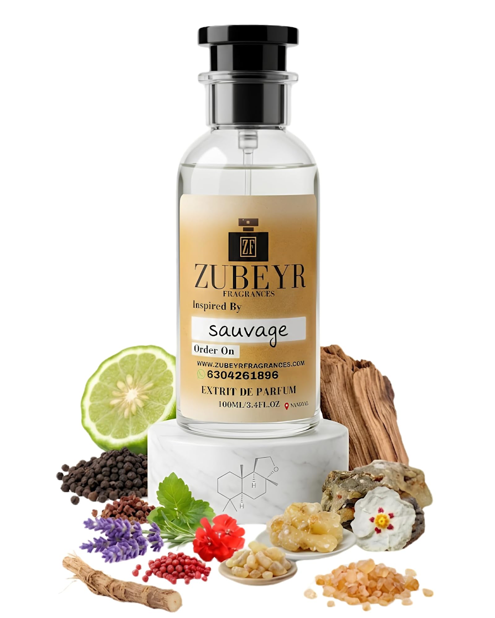 Fresh Aromatic Woody Extrait De Parfum, Men's Fragrance