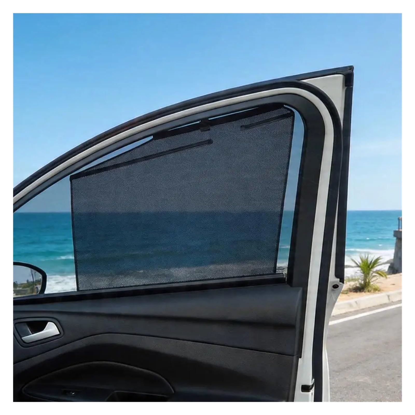 Coche Parasol Lateral Visera Solar Malla Cortina Ventana Lateral