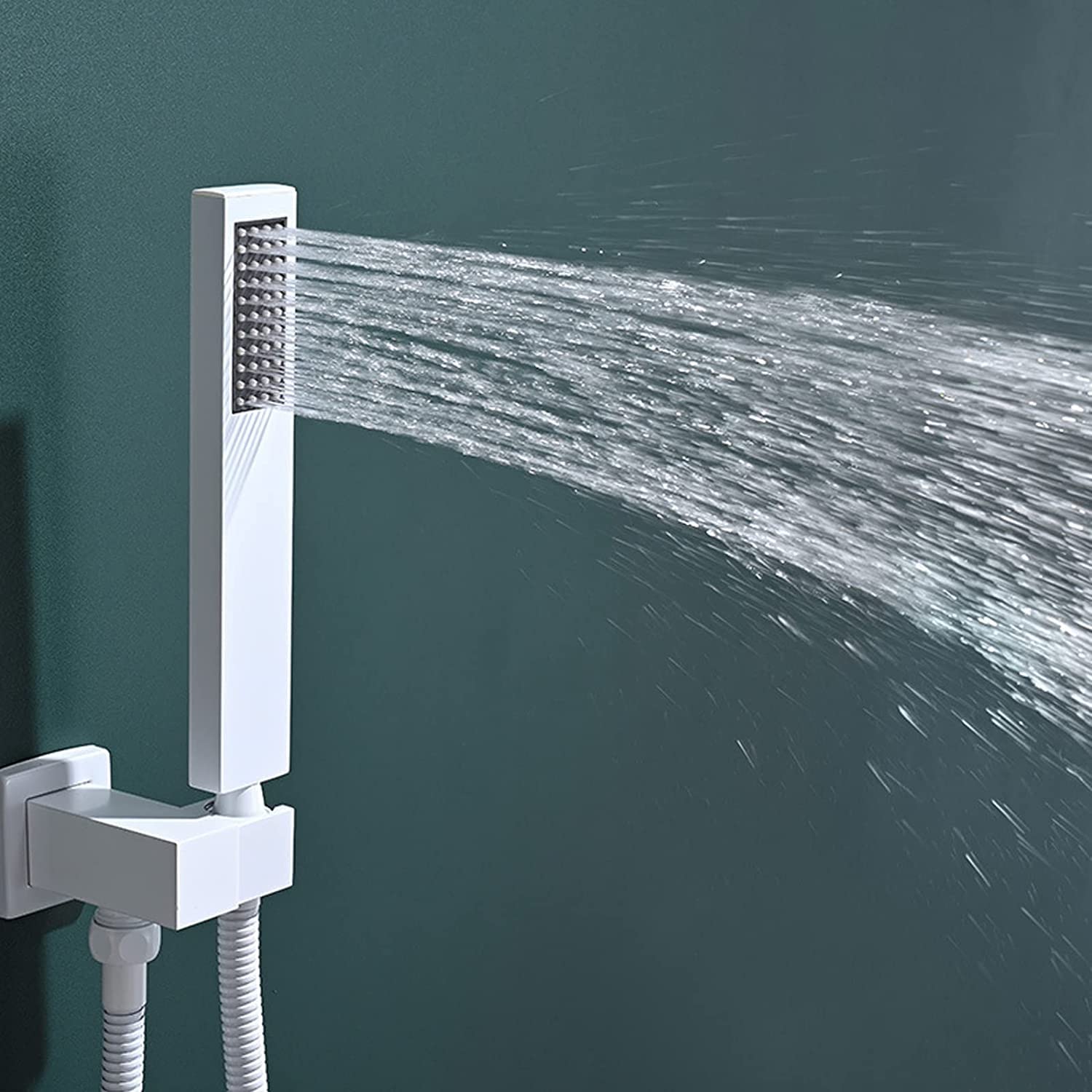 Juego de Ducha termostático, Juego de Grifo, con Cuerpo de válvula con Pantalla de Temperatura, Juegos de grifos completos de Doble Cabezal y Grifo de bañera, Montaje en Pared INT