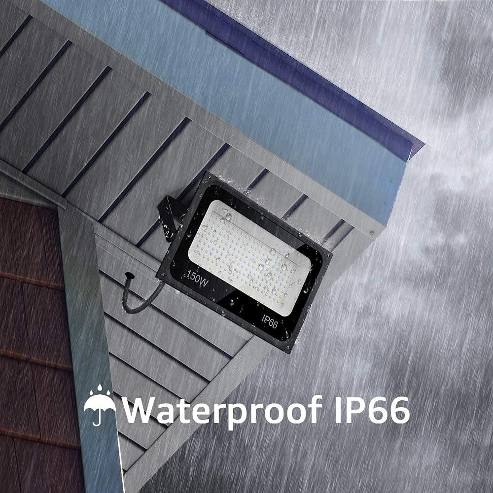 Lіmіtеd Dіѕсоunt Olafus LED Flood Light Outdoor 150W, 15000lm Super Bright Flood Lights, IP66 Waterproof Security Light, 5000K Daylight White Flood Lights for Stadium Lawn Playground Yard Garden Barn Football 2 Pack