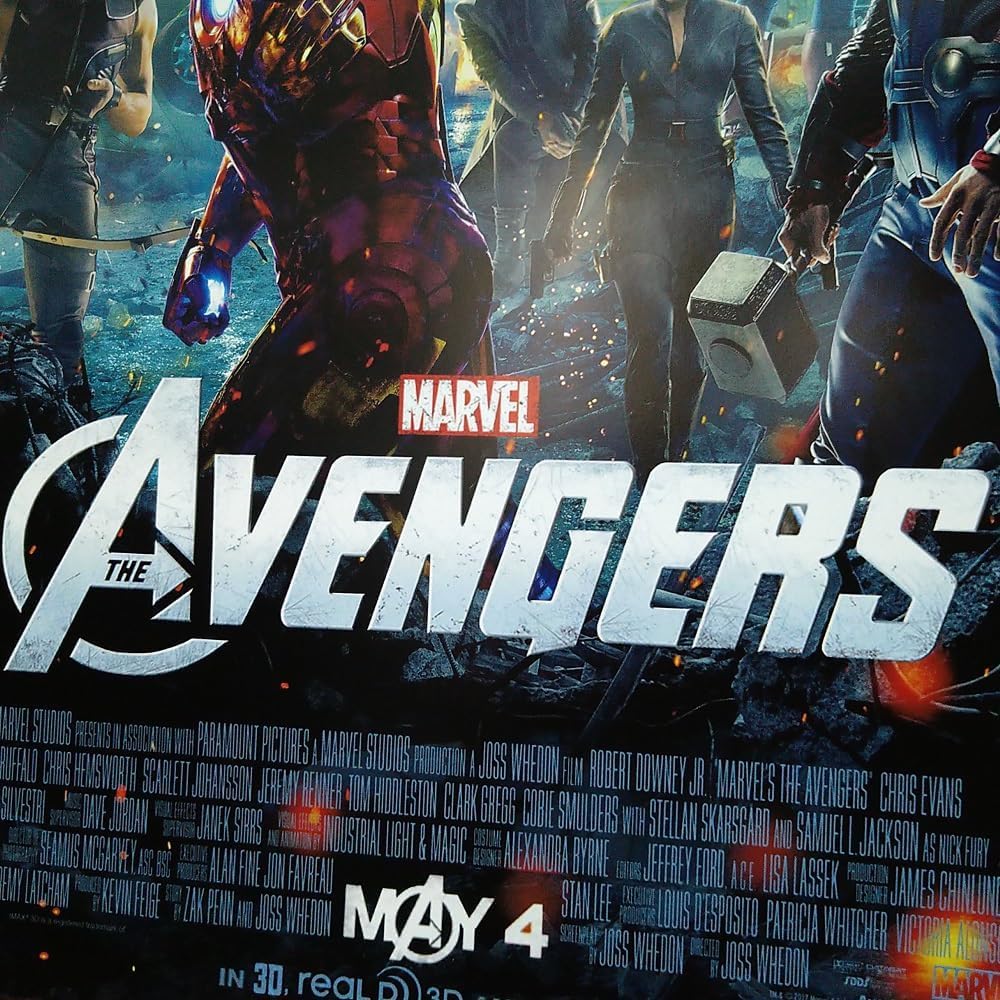 Amazon.co.jp: 【フレーム付-黒-】 映画ポスター アベンジャーズ 