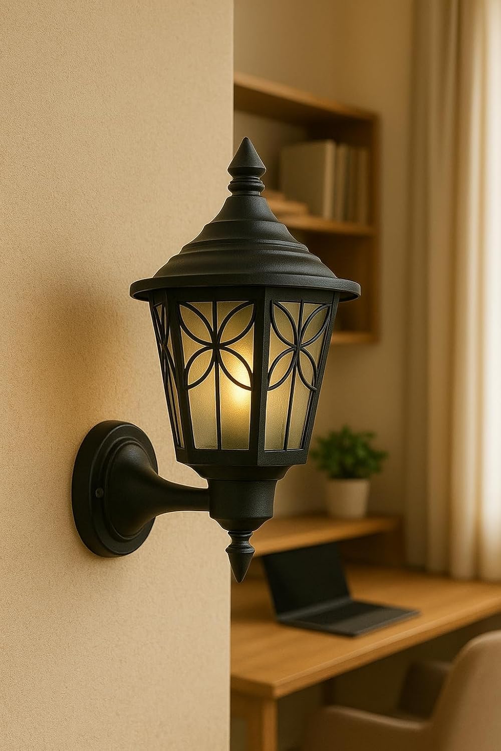 kinis Classic Victorian Style Shade Wall Sconce for Garden, Balcony, Porch, or Entryway – Clasic Decorative Exterior Light for Living Room/Bedrom/Restaurant (Pack of 1, Without Bulb)-image-48