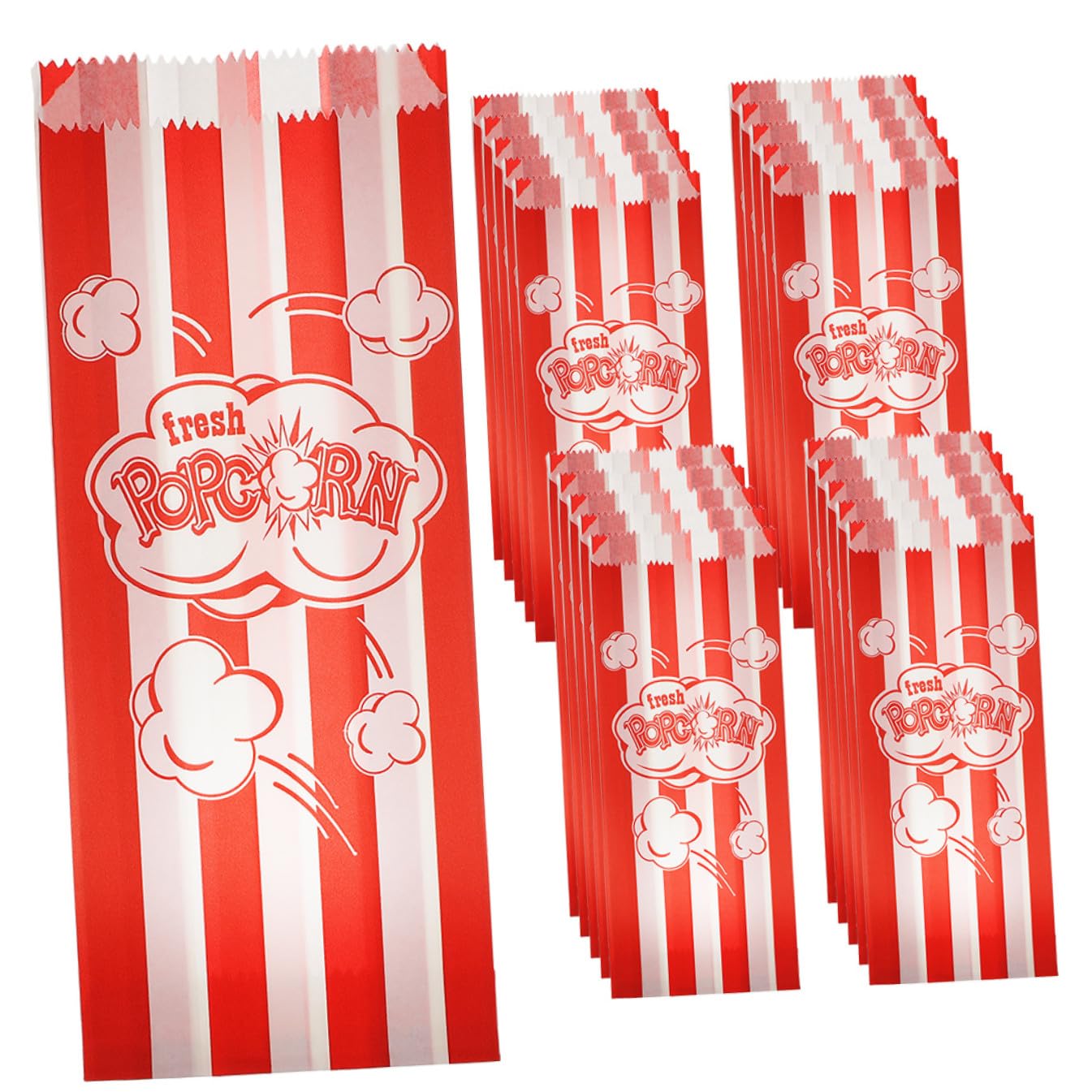 Paquet à pop-corn en papier anti-graisse pour buffets de fêtes et anniversaires