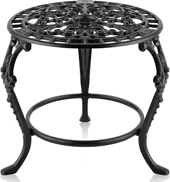 MOLIGOU Cast Iron Plant Stand, Heavy Duty Flower Pot Stand, Potted Plant Holder for Living Room, Bedroom, Entryway