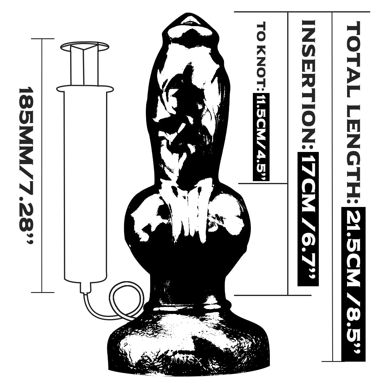 Consolador fantasía eyaculaton, el gran nudo Jove con función squirting, juguete sexual de silicona flexible con fuerte ventosa para la exploración sensual anal y vaginal