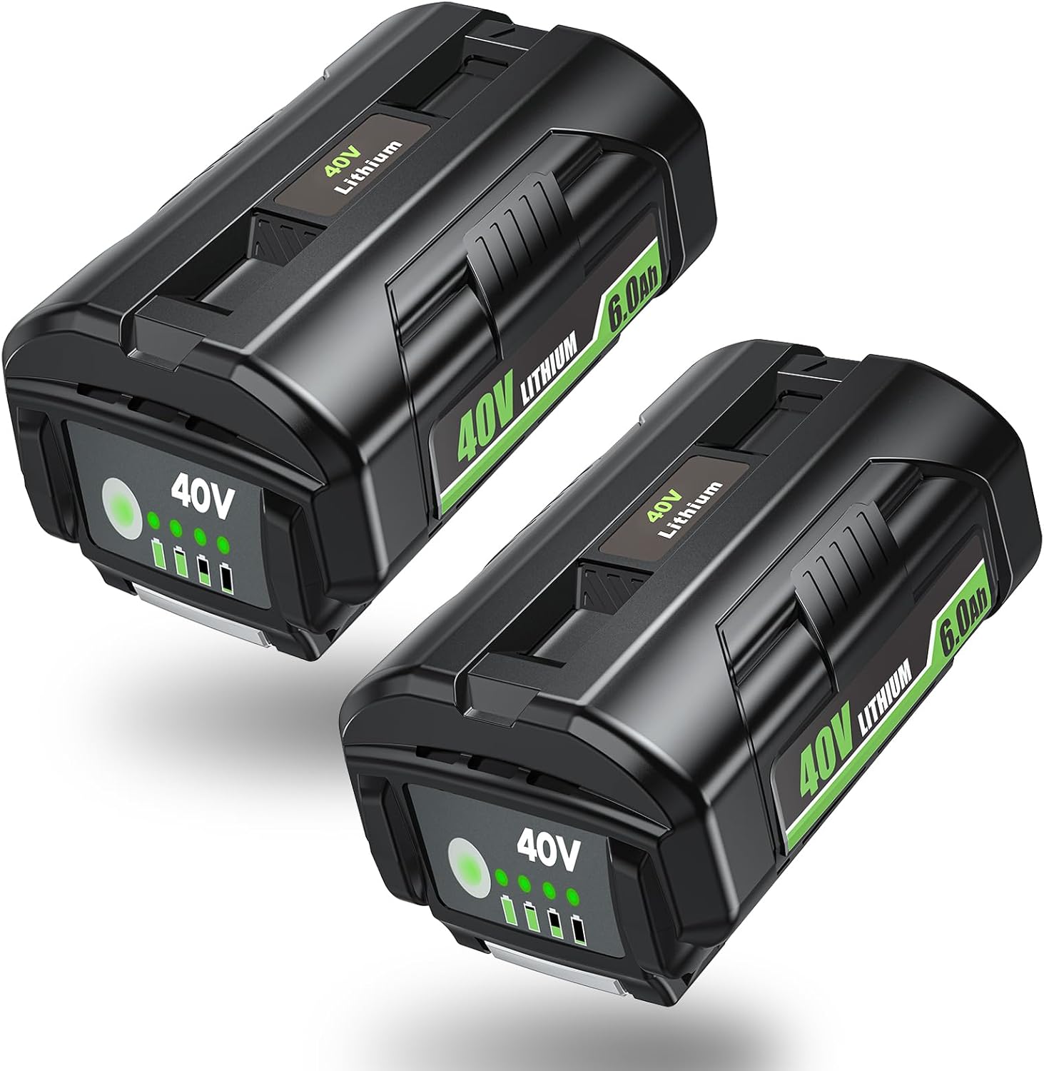 2 Packs 6000mAh Battery Replacement for Ryobi 40V Battery OP4040 OP40601 OP4026 OP4030 OP4050 OP4060A OP4050 OP4026, Compatible with Ryobi 40 Volt Lithium Battery Power Tools and Chargers