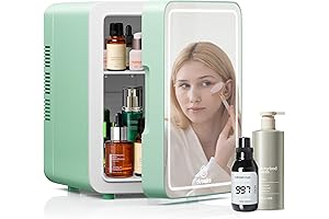 Portable Mini Fridge for Car | 4L Travel Makeup Fridge Cooler and Warmer 12V