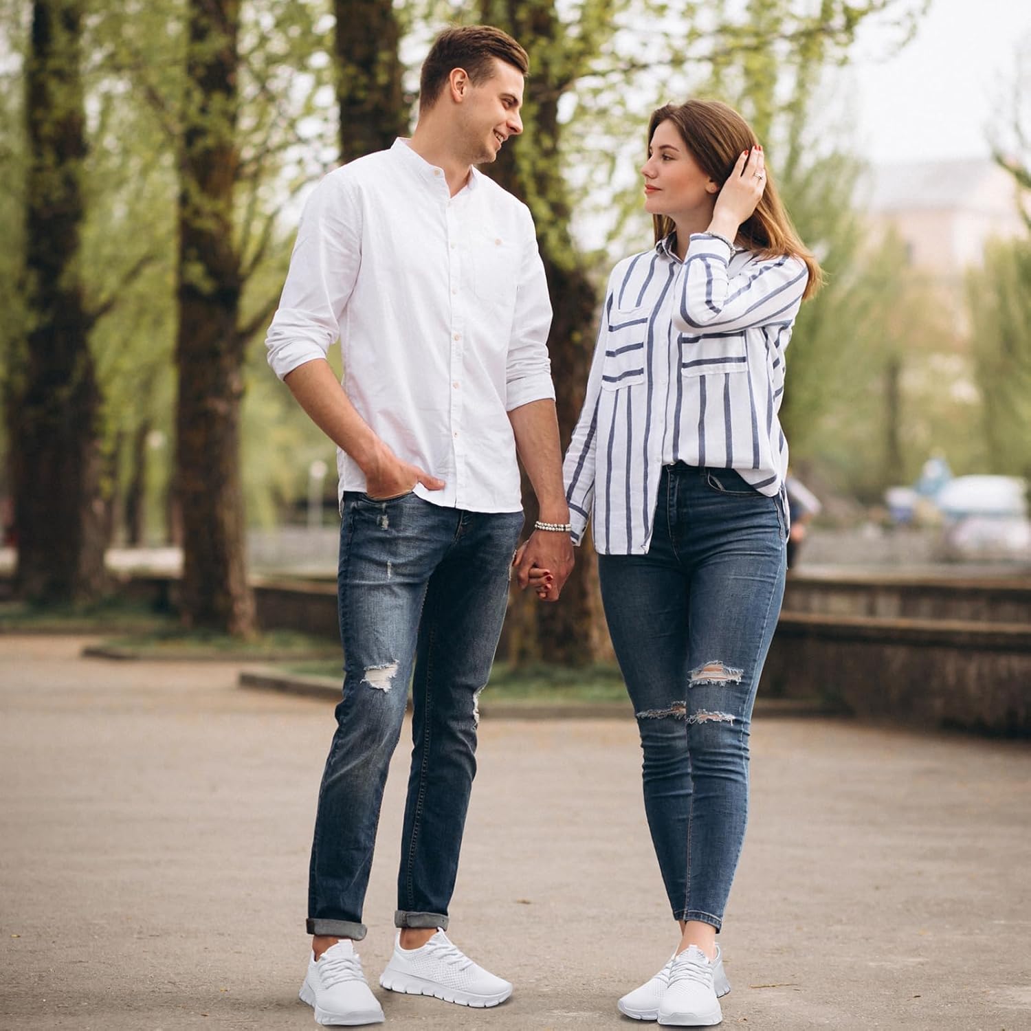 Tennis Shoes Womens Men Walking Running Sneakers Non Slip Gym Workout Athletic Lightweight Sport Casual Shoe - Image 3