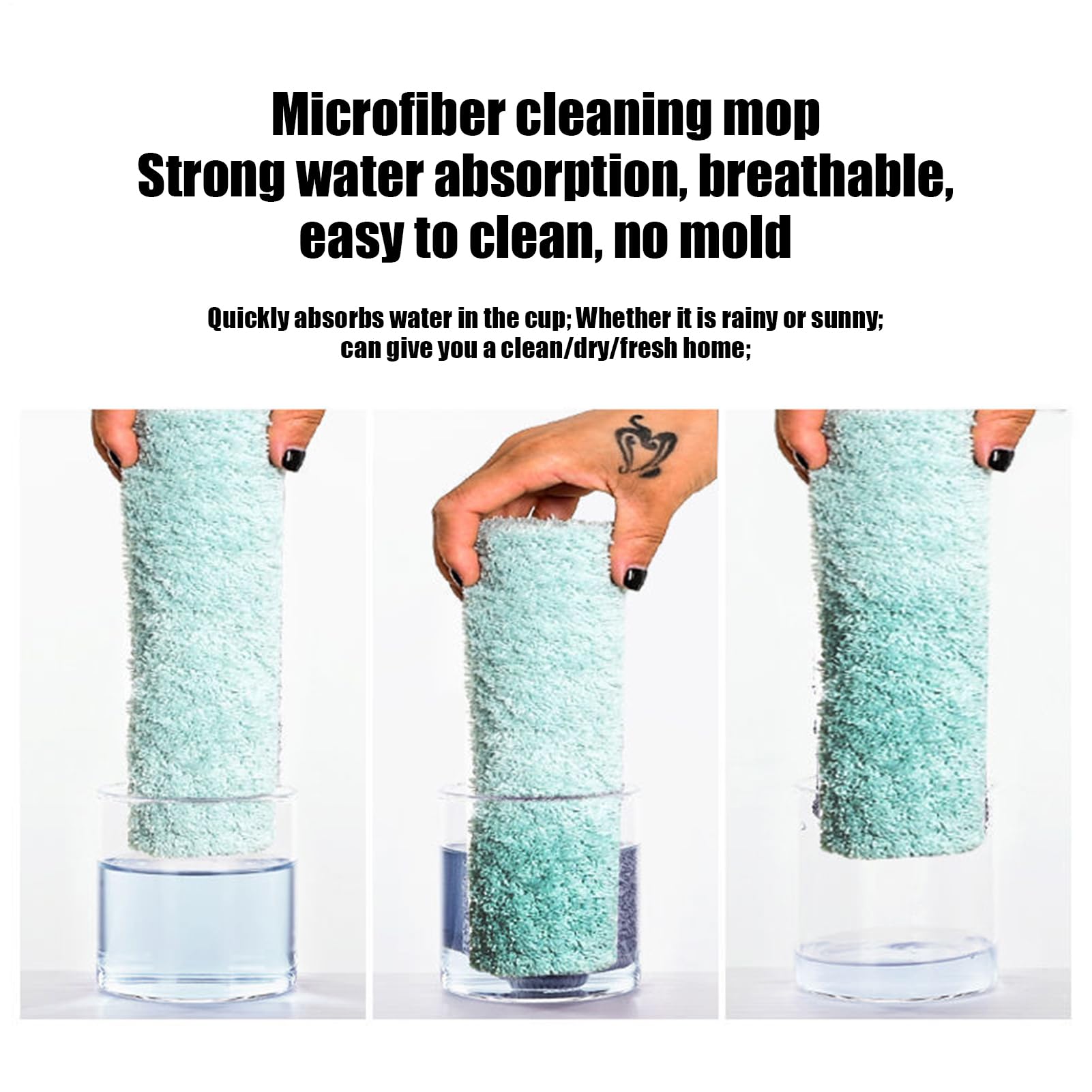 Fregona para Suelo Rotación 360 Grados, Mango Telescópico, Raspador | Mopa De Cocina Con 4 Almohadillas Lavables Raspador Incluido, Limpiador Para Suelos De Cocina, Baño, Garaje, Patio Y