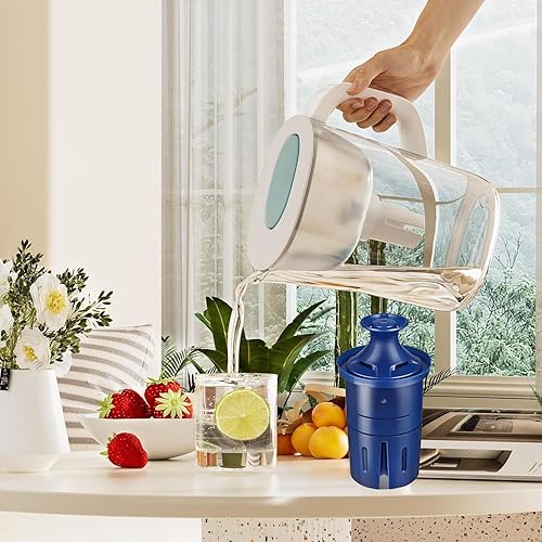 Miniatura 9 de Filtro de agua de repuesto para jarras y dispensadores Brita, cada filtro de agua con reduce el sabor y el olor del cloro, paquete de 3 filtros de