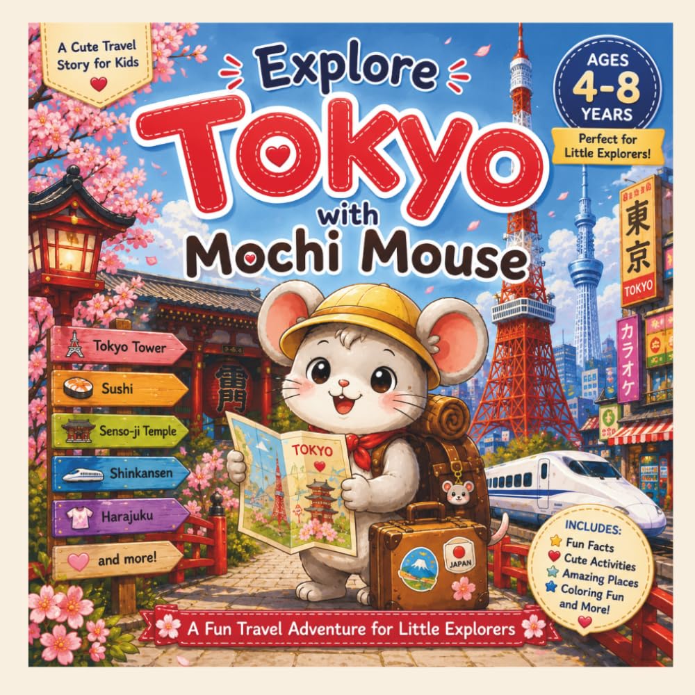 Explore Tokyo with Mochi Mouse: A Cute Travel Adventure Book for Kids Ages 4–8