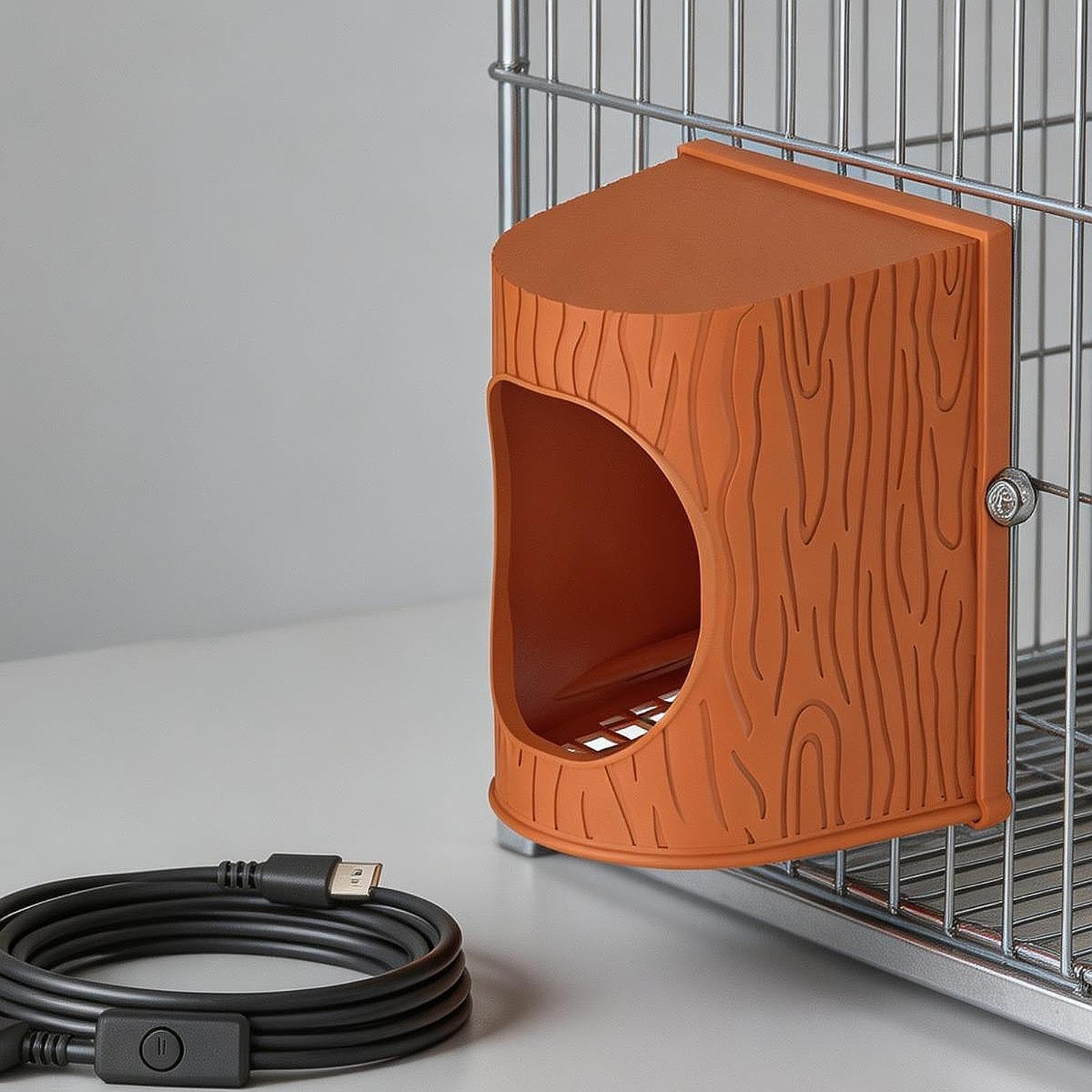 Vogelkäfigheizer mit Intelligenter Temperaturregelung für Papageien Wellensittiche Nymphensittiche Kleintiere Wärmeplatte aus PP Material mit Stillem