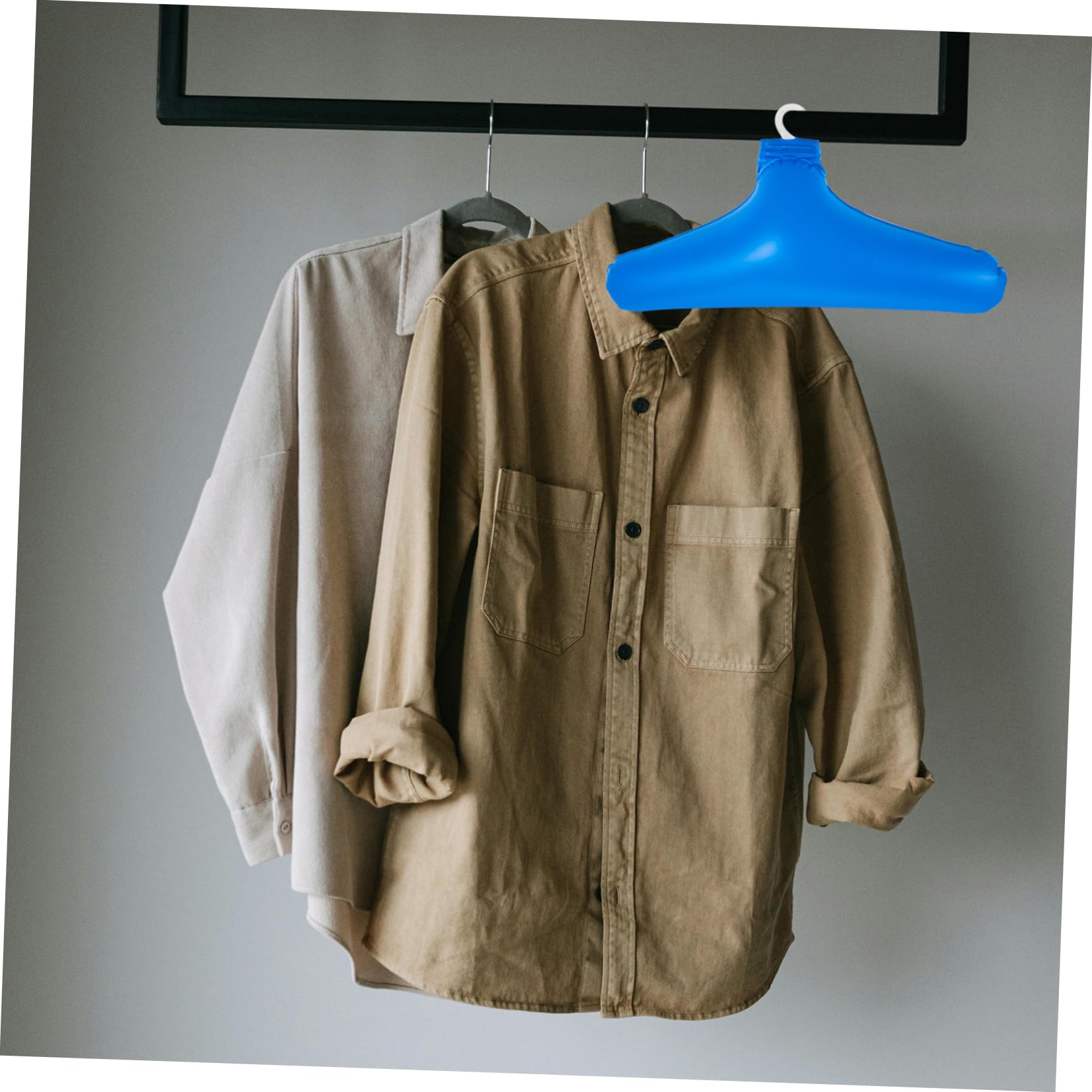 9pezzi Grucce Gonfiabili Da Viaggio Appendini Pieghevoli Per Asciugatura Abbigliamento Portatile Per Hotel e Campeggio Salvaspazio Per Vestiti e Accessori
