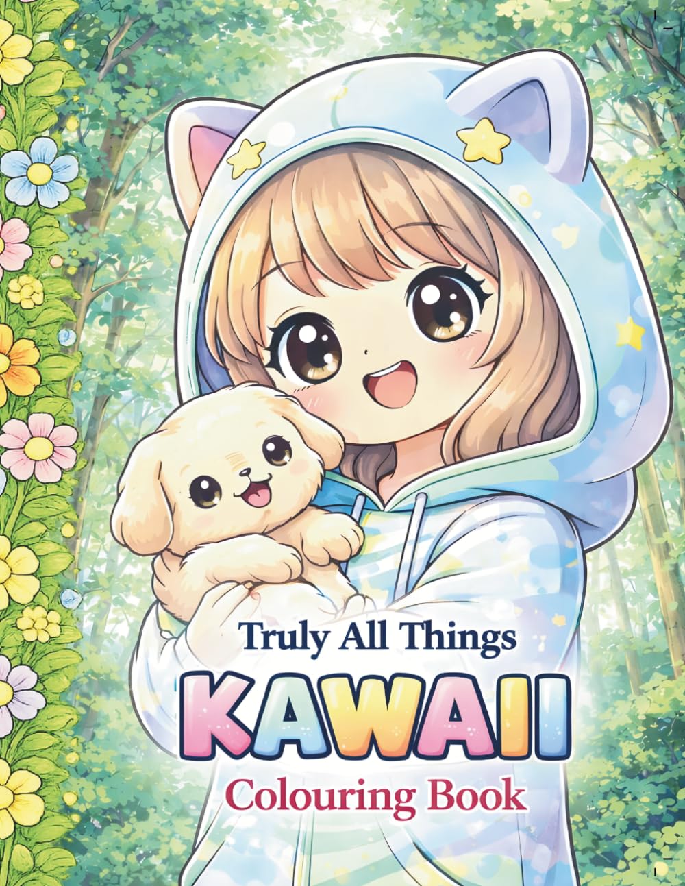 Cute Kawaii Colouring Book: An Adorable Collection of Relaxing and Fun Colouring Pages with a Gentle Story (Truly, All Things colouring books)