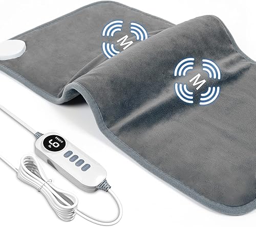 Vista 81 de DAILYLIFE Almohadilla térmica, almohadillas térmicas eléctricas de 12 x 24 pulgadas con asas, envoltura térmica multiusos para cuello, hombros