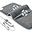 DAILYLIFF Massage Heating Pad, 12x 24 Electric Heated Pads with Massager, 4 Massage Modes, 6 Heat Settings, 24 Relaxing Combinations, UL Certification, Grey