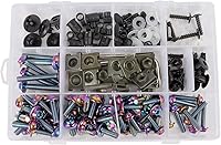 Vista 10 de BAIONE Juego de 195 piezas de pernos para carenado de acero inoxidable M5 M6, tornillos para carenado de parabrisas de motocicleta, sujetadores