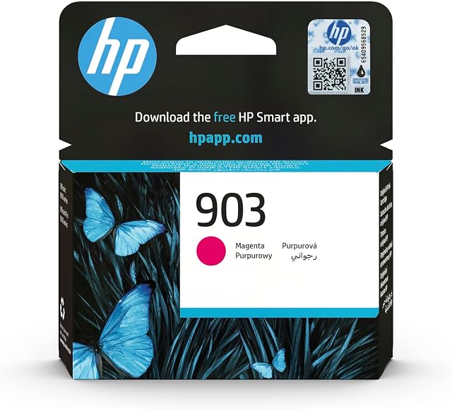 HP T6L91AE 903 Original Ink Cartridge, Magenta, Single Pack, Standard