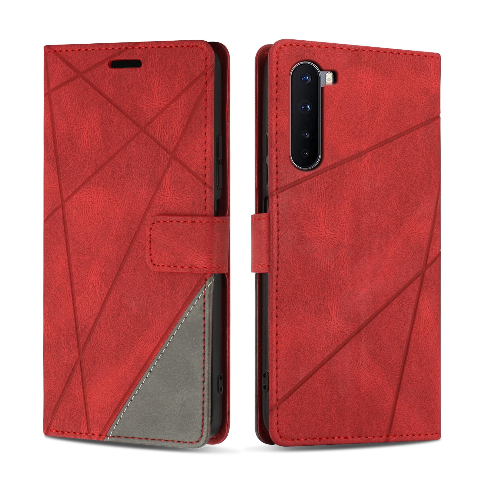 SONWO Cover per OnePlus Nord 2T 5G Custodia, Flip Caso in PU Pelle Case Cover Premium Portafoglio Custodia per OnePlus Nord 2T 5G, Supporto Stand, Slot per Schede, Nero