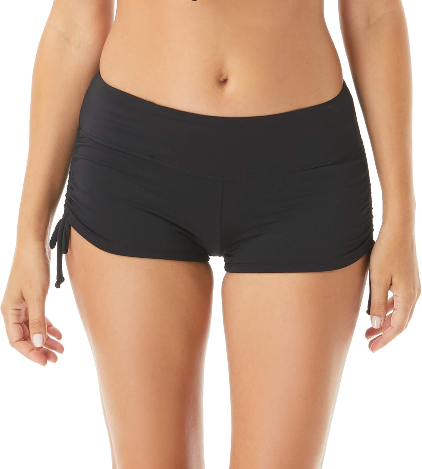 BEACH HOUSE Side Tie Bikini Swimsuit Shorts - Modest High Waisted Swim Bottom