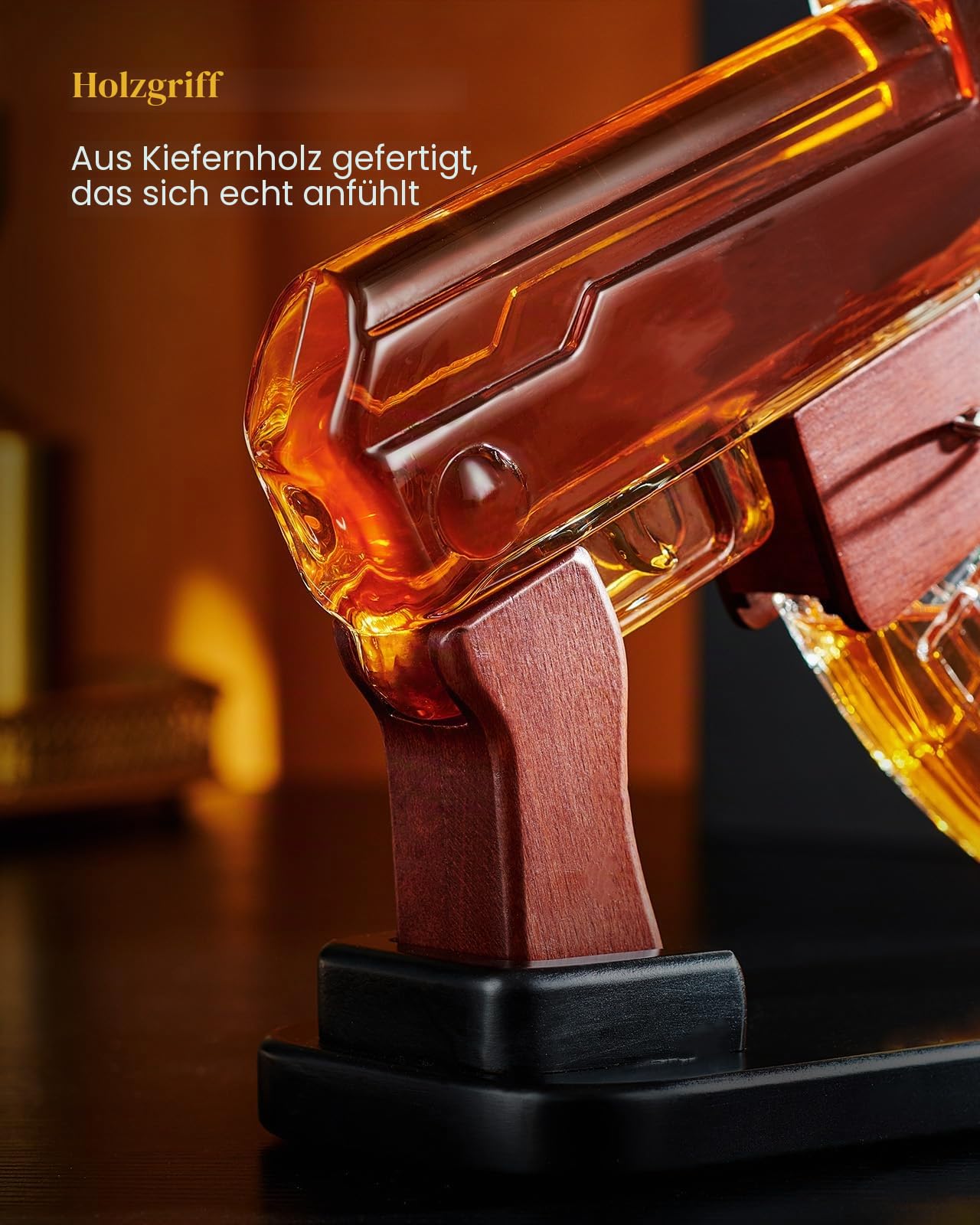 Kollea Whiskey-Dekanter-Set mit abnehmbarem Spirituosenspender, 190 ml, einzigartiges Geburtstagsgeschenk für Herren, Geschenkideen zum Valentinstag, lustiges Militär-Ruhestandsgeschenk