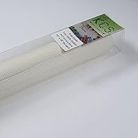 Vista 8 de KCS 2 piezas de tela de costura de algodón Aida de punto de cruz de 15 x 18 pulgadas (blanco antiguo, 14 unidades)