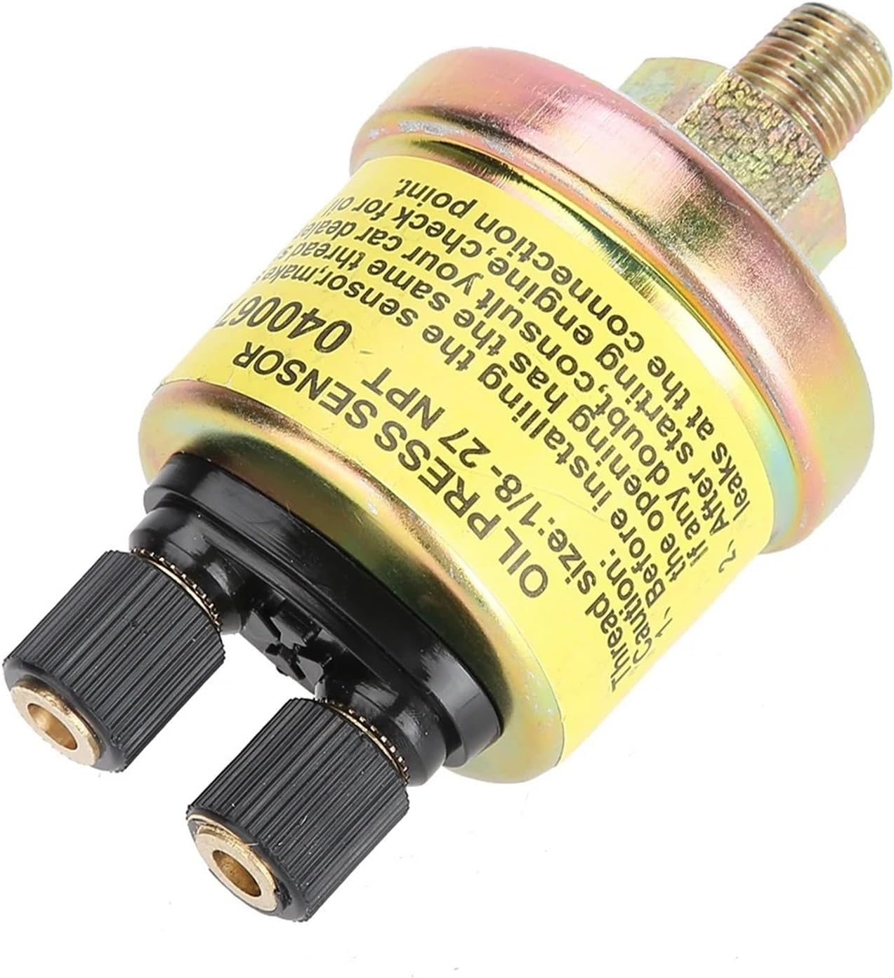 Engine Oil Pressure Sensor Universal Car 1/8 NPT Replacement Engine Dual End Design Oil Pressure Sensor Gauge Engine Oil Pressure