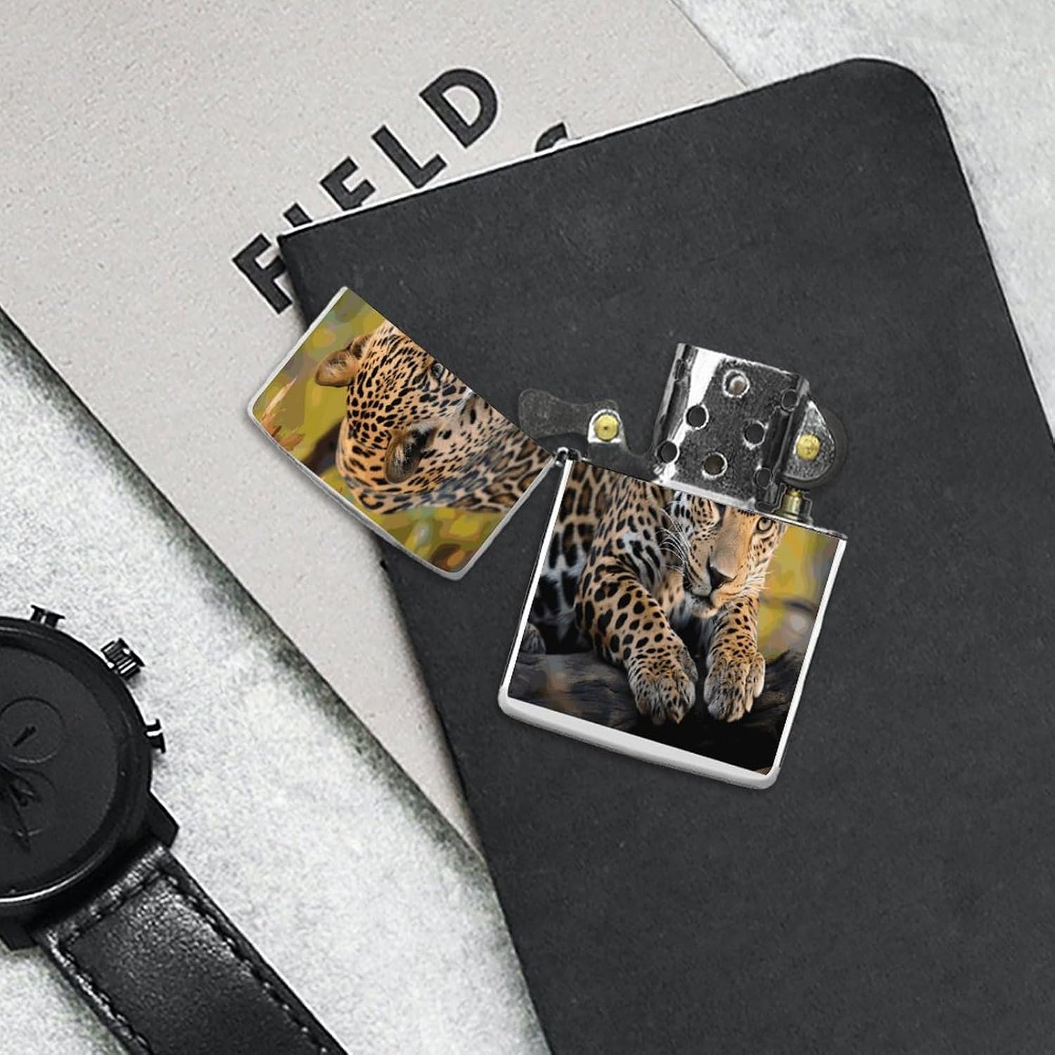 African Leopard Lighter Case Cover Lighter Shell