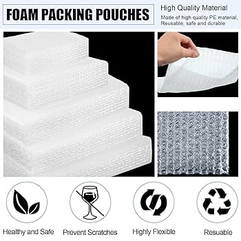 Mr. Pen - Bubble Cushion Wrap Pouches, 100 Pack, 4x6