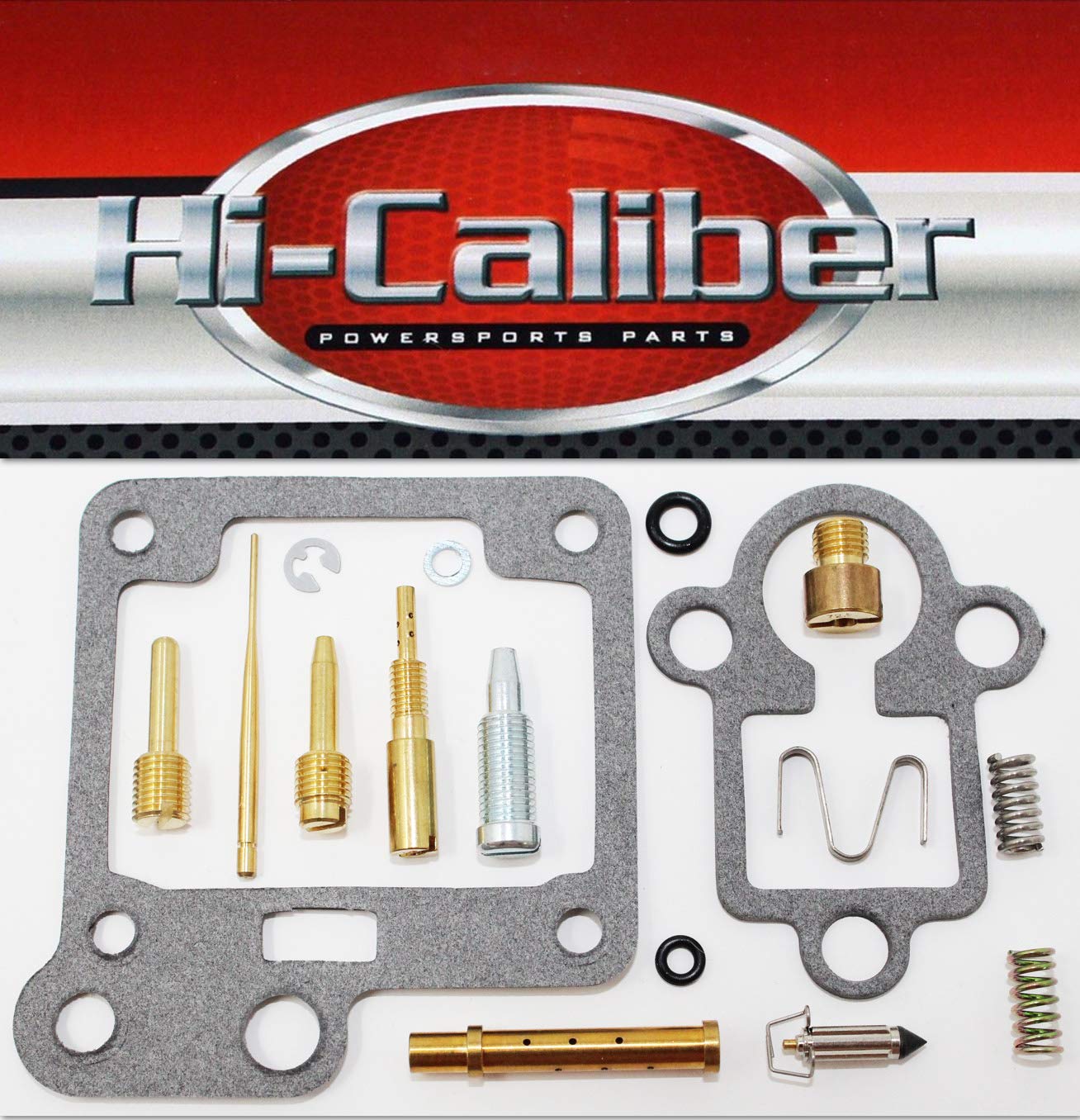 Hi-Caliber Powersports PartsCarburetor Rebuild Kit for 2004-2008 Yamaha YFM 50 Raptor ATVs Carb Repair