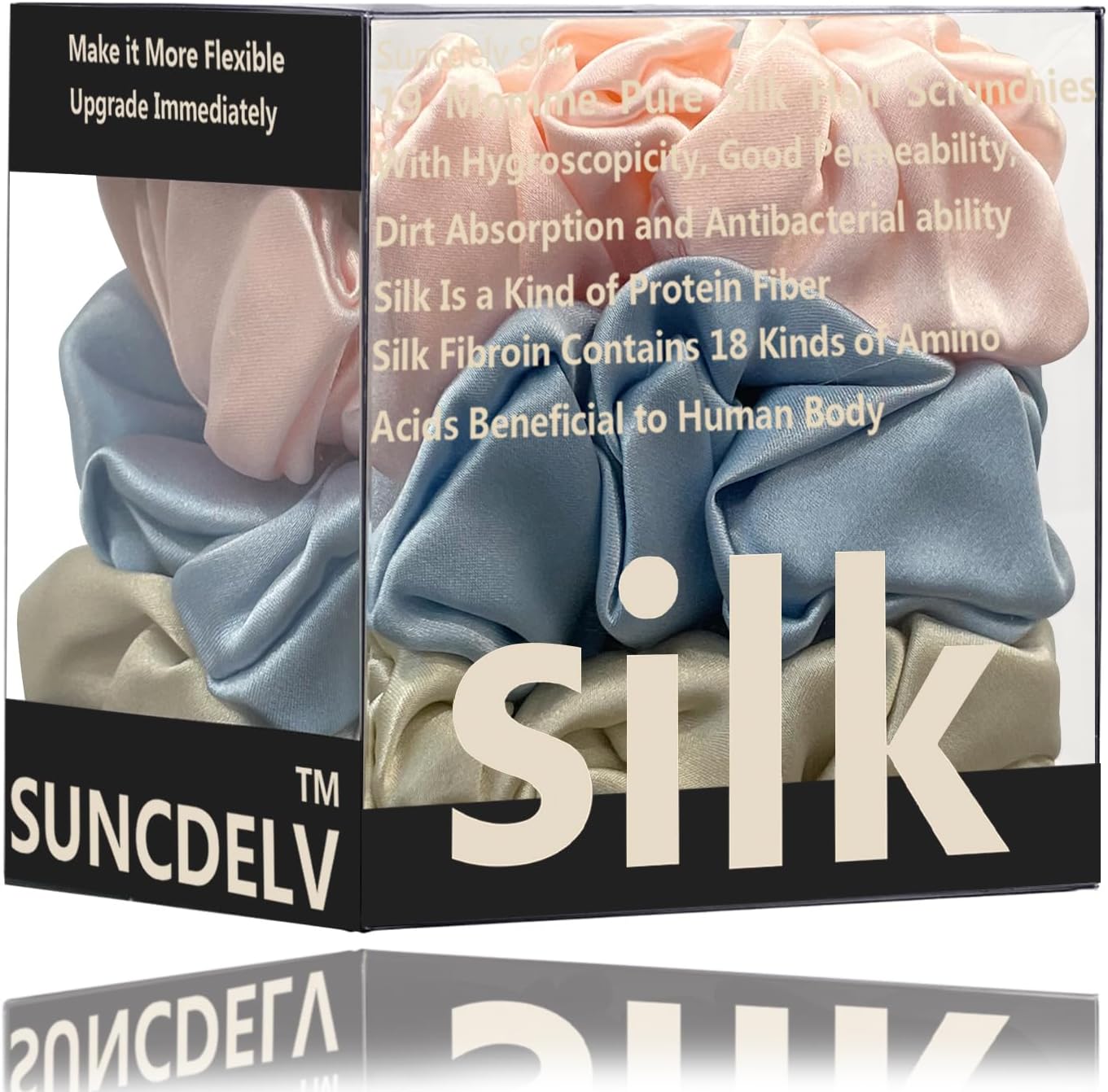 コレットマルーフ グラスポニー ブルー✖️シルバー ポニー ヘアゴム