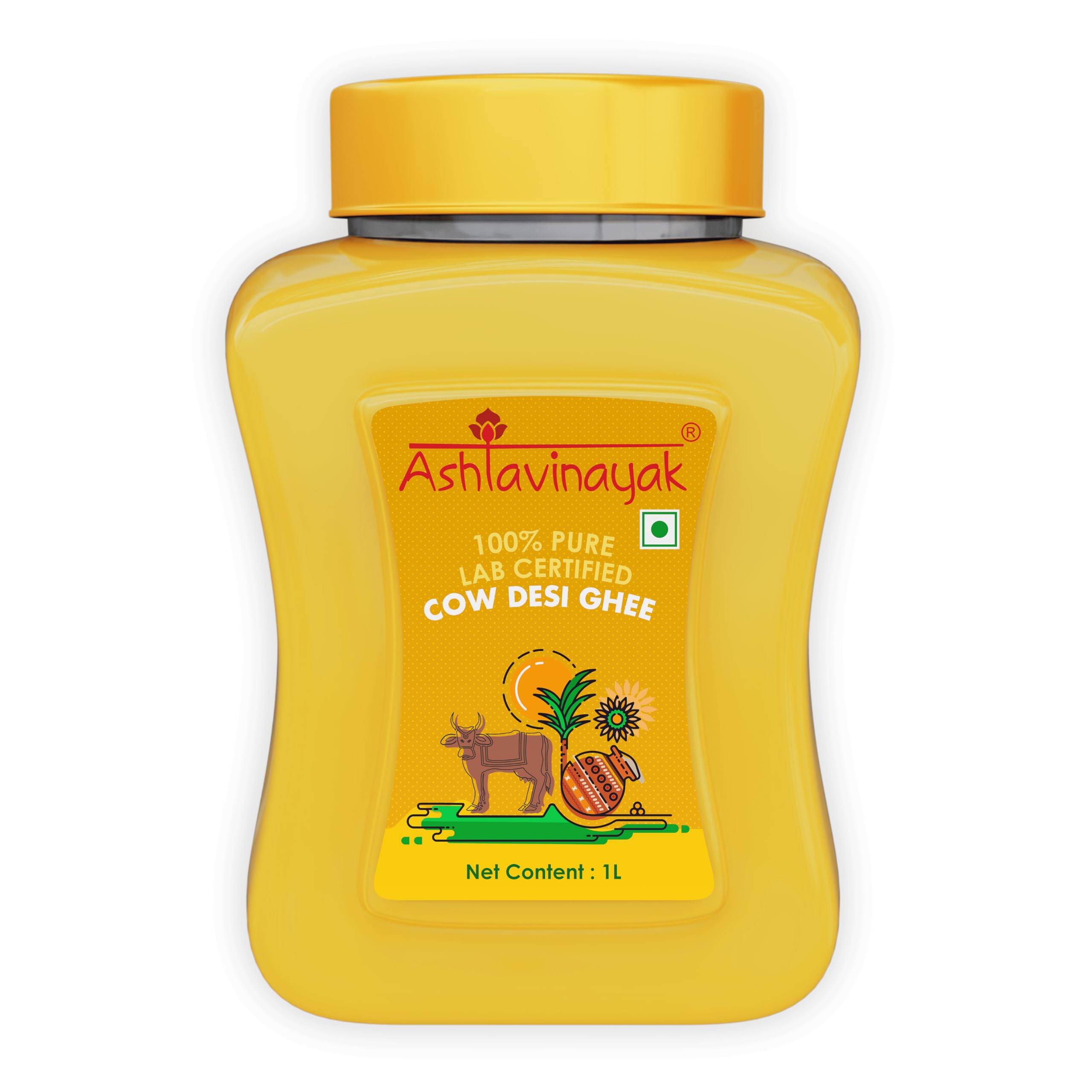 Ashtavinayak Premium Cow Ghee | Cow Ghee | 100% Natural & Pure | Untouched By Hand | Natural, Aromatic & Healthy | Reusable PET Jar (200mL) (B0CKH1TKSP) Amazon Price History, Amazon Price Tracker