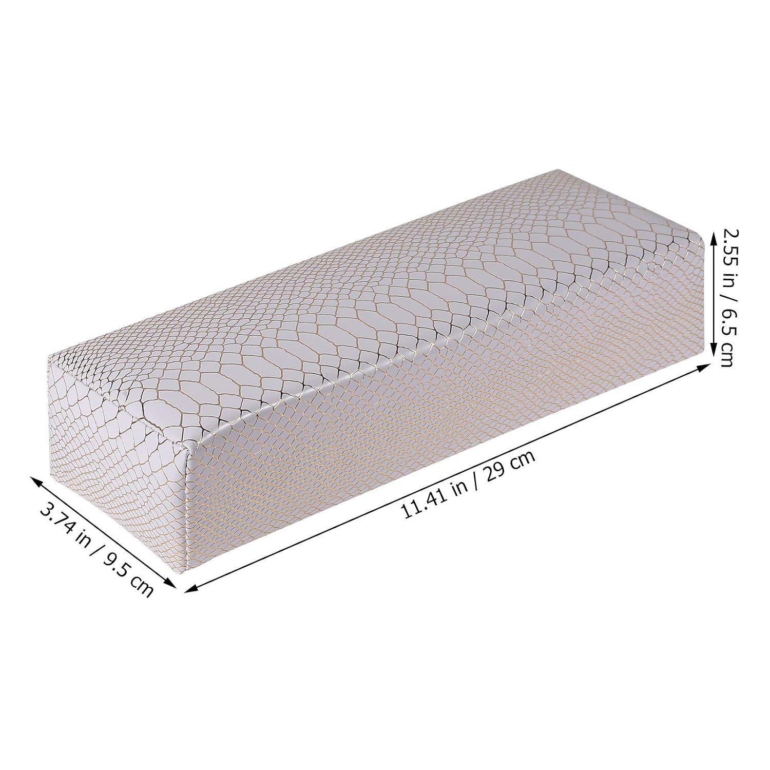 Beaupretty Manicure Hand Pillow Cushion 11.41X3.74X2.55In Nail Art Hand Rest Portable Professional Armrest for Nail Techs Salon Use