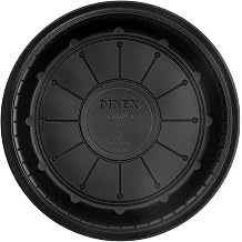 DINEX DXHHPL903 Black High Heat Round 9" Disposable Plate - 500 / CS