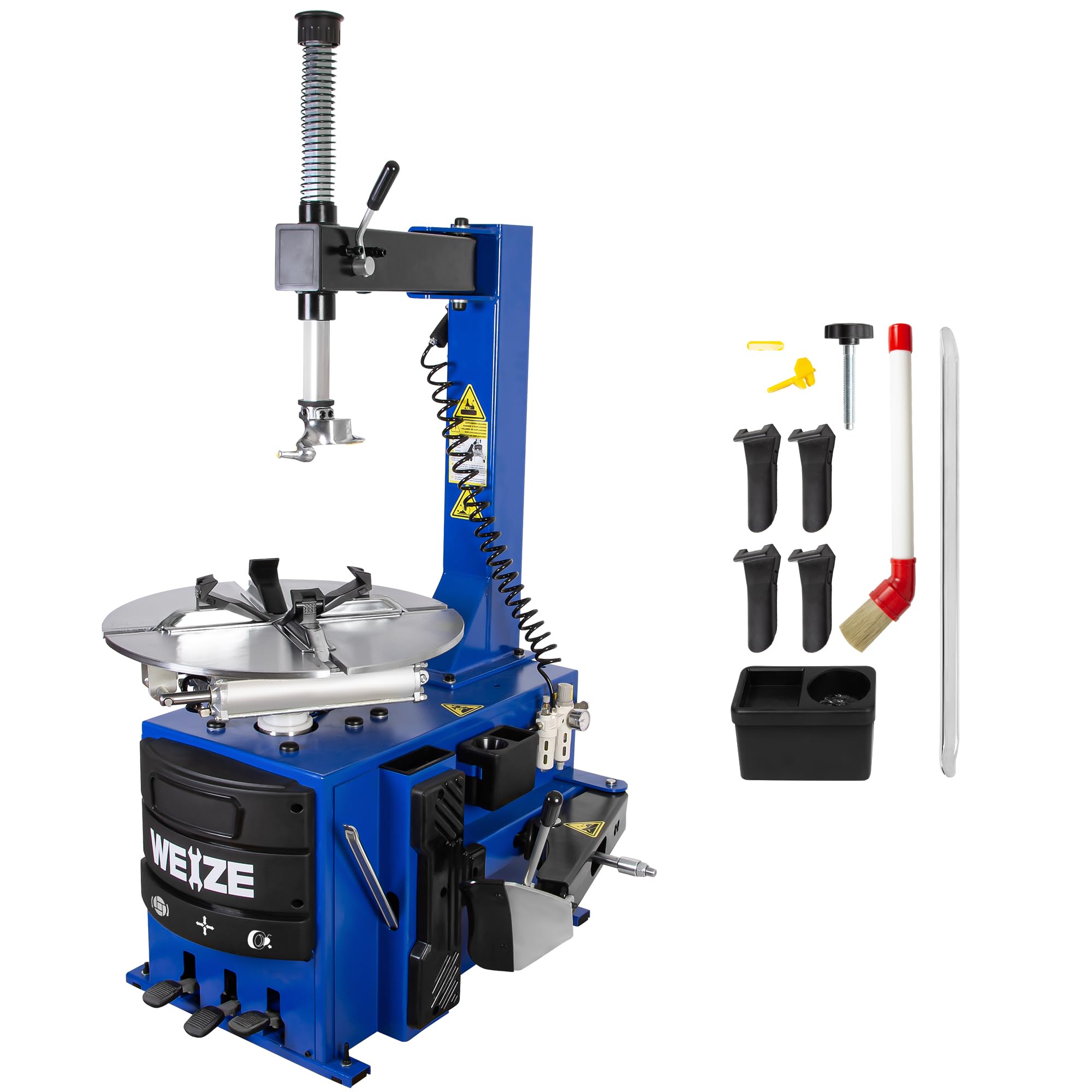 WEIZE 2.0HP Tire Changer Wheel Changing Machine Rim Clamp Style Tool Includes 4 Clamping Protectors, Clamping, 1 Year Warranty