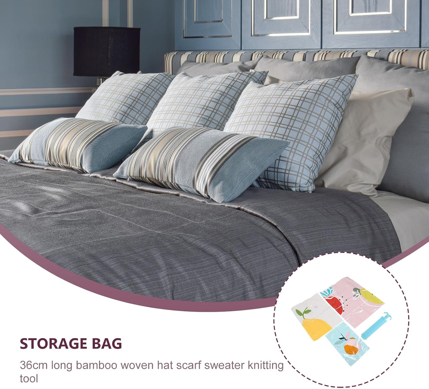 FUOYLOO Vacuum Storage Bags Compression Set 10pcs (60x40cm, 60x80cm, 100x80cm) with Manual Hand Pump for Clothes Bedding Quilt Organization and Space Saving at Home