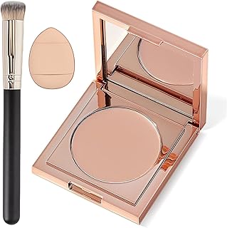Colored Clay CC Undereye Corrector with Brush - Color Corrector for Dark Circles, Hydrating Under Eye Concealer to Brighten & Conceal for Women & Men (01 Light-Medium Peach)