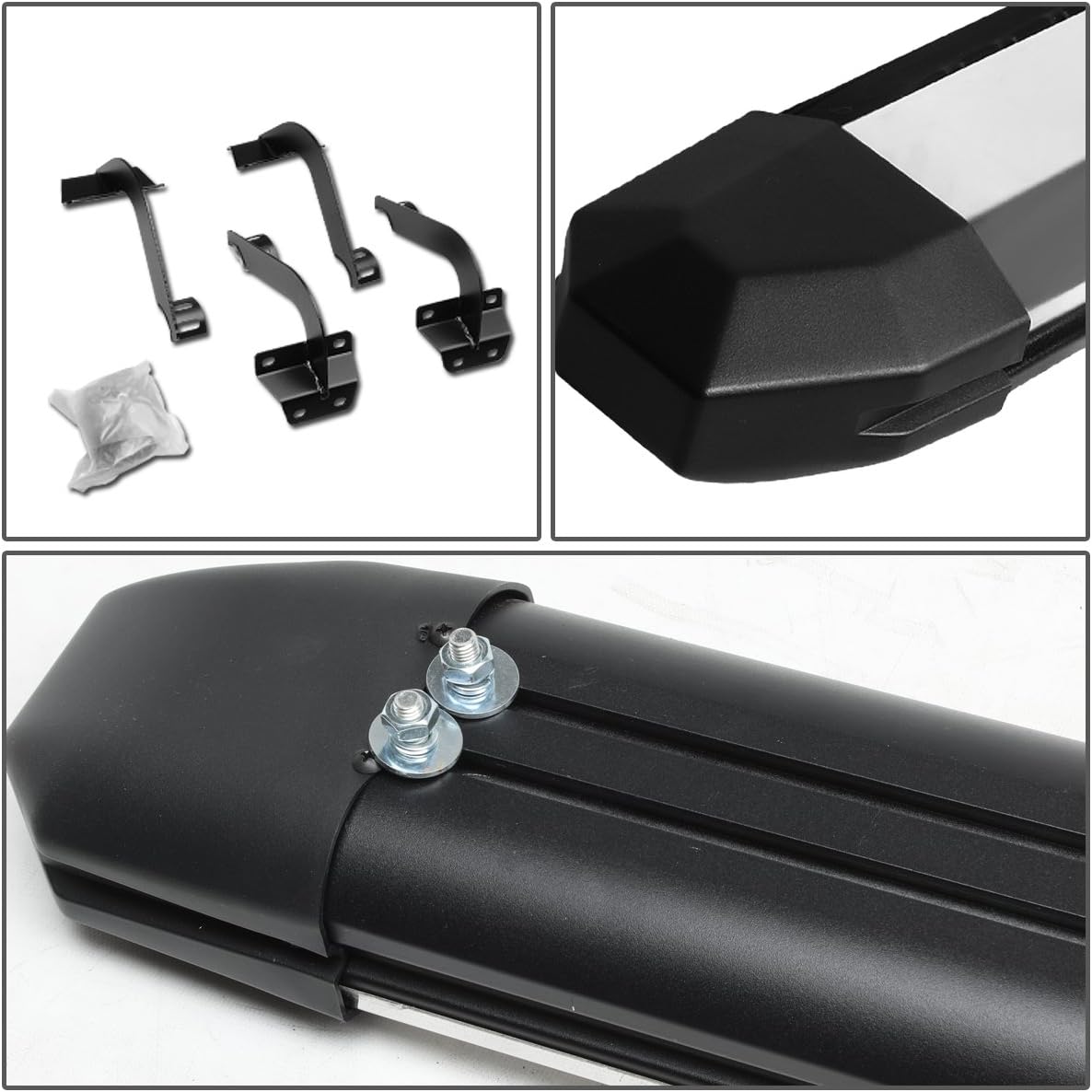 Auto Dynasty 5 Inches Side Step Nerf Bar Running Board Compatible with Ford F-150 F-250 F-350 Extended Cab 15-22 - Aluminum - Polished Chrome