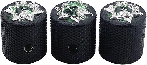 Miniatura 9 de Guyker Perillas de control de potenciómetro de bajo de guitarra con 0.236 in de diámetro. Ollas de eje - 3 piezas de aleación de zinc de tono de