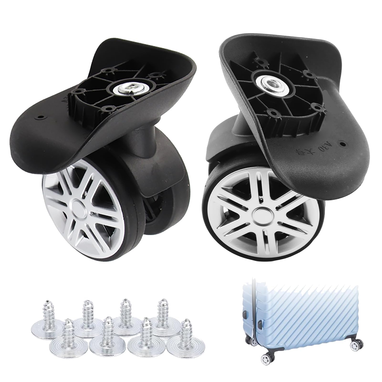 Ersatzrollen Für Gepäckkoffer - 87 Mm X 24 Mm | Verschleißfest & Leise | Einfach Zu Wechseln