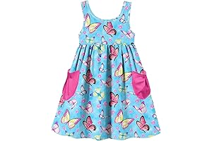 Girls Sleeveless Summer Dress: A Perfect Fit for 6/6x Cuties