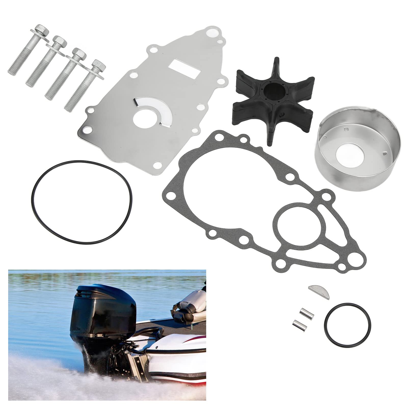 Reemplazo del kit de reparación del impulsor de la bomba de agua el motor VZ Motor externo Instalación fácil Materiales duraderos