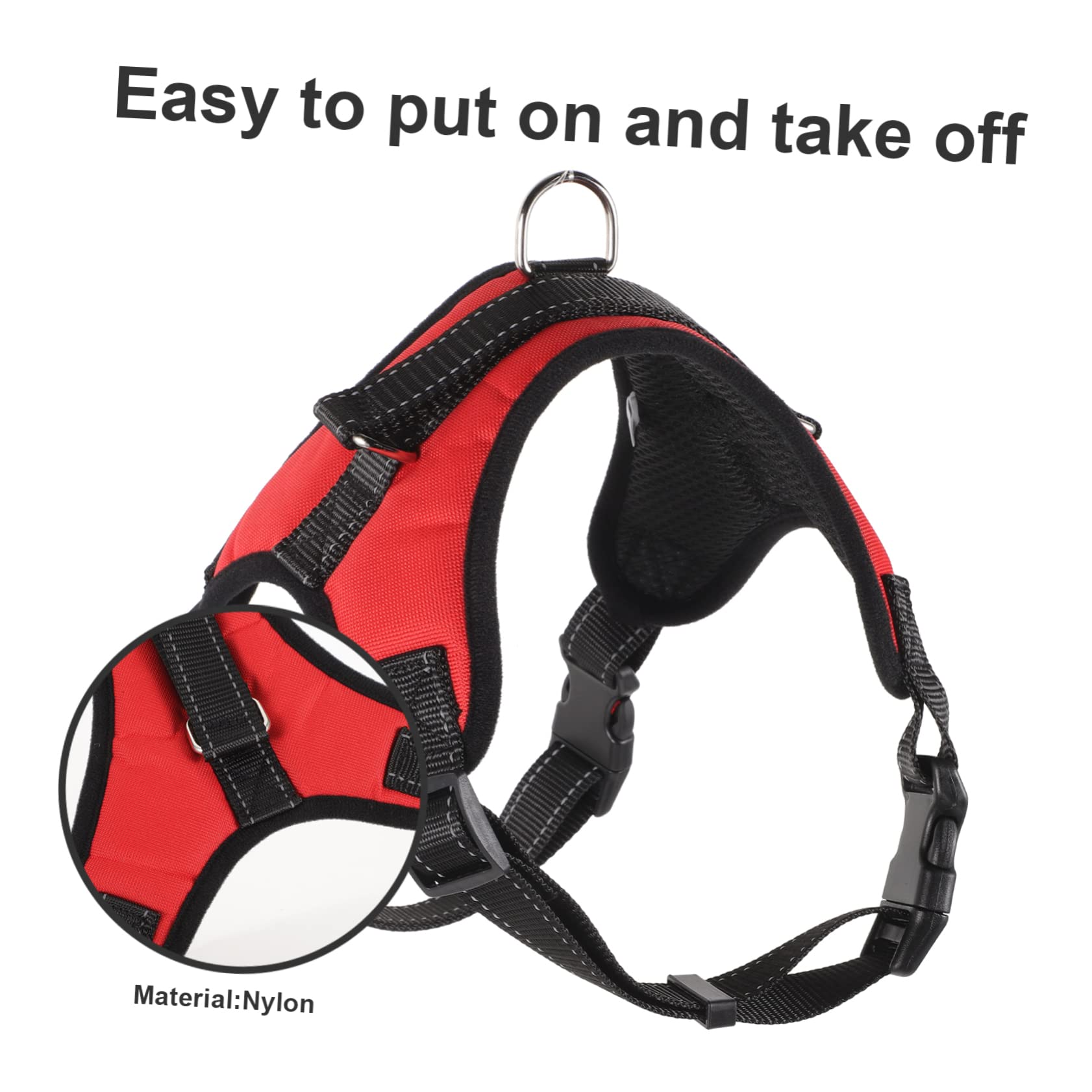 Kisangel Conjunto De 4 Correas Reflectantes De Malla Transpirable para Perros Resistentes Al Desgaste Y Ajustables para Pasear A Tu Mascota.