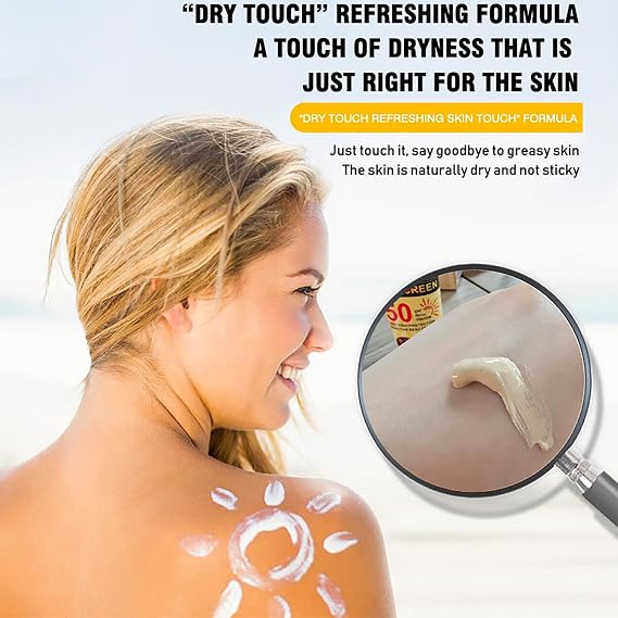 DISAAR BEAUTY Collagen Snail Extract Sunscreen 50 SPF PA+++ UVA/UVB Hight Protection Sensetive Skin Water Resistant Moisture 50g / 1.76oz