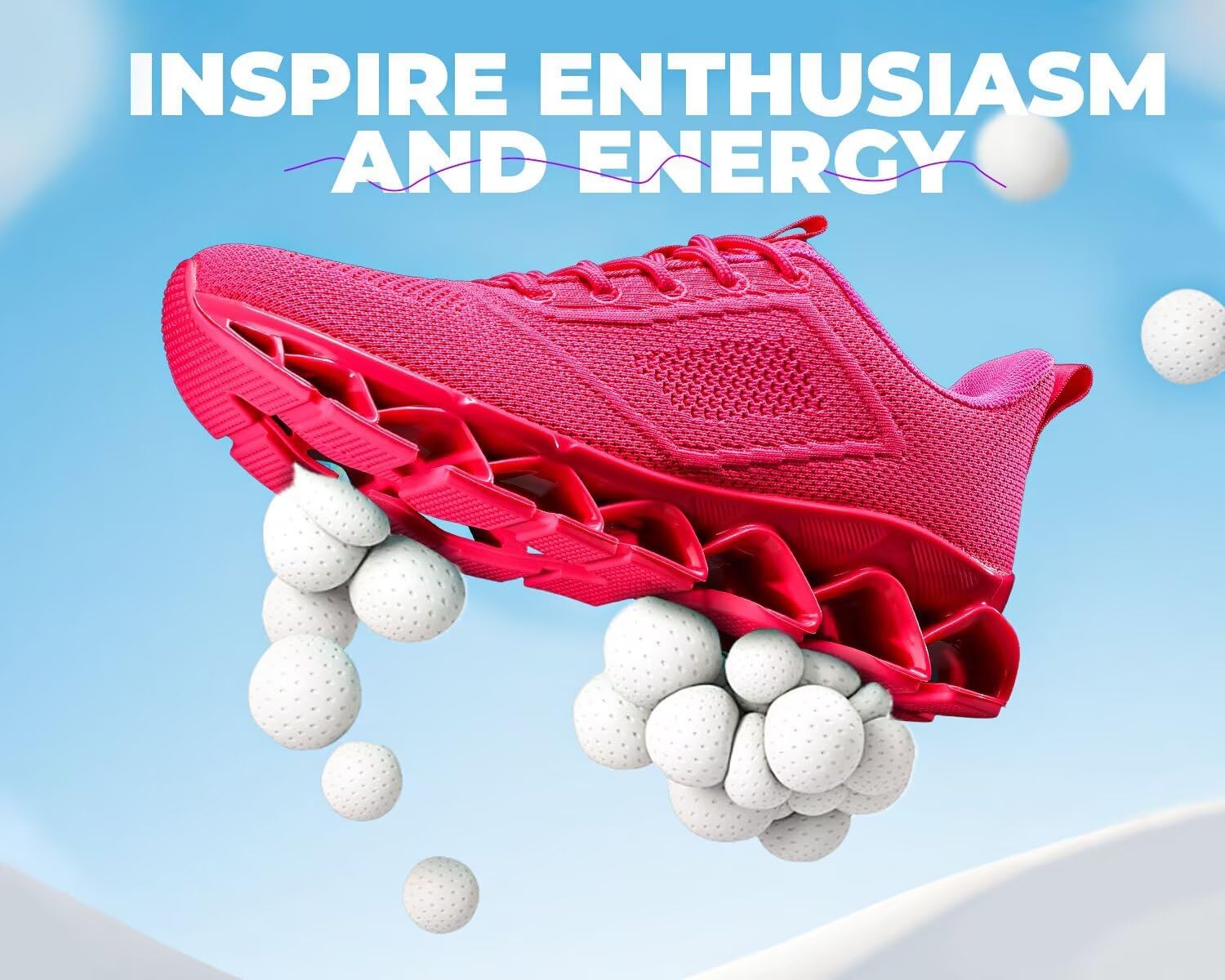 Womens Running Shoes Blade Tennis Walking Casual Fashion Sneakers Breathable Non Slip Gym Sports Work Athletic Trainers - Image 4